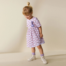 Load image into Gallery viewer, Lilac Bunny Jersey Dress (3mths-6yrs)