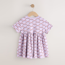 Load image into Gallery viewer, Lilac Bunny Jersey Dress (3mths-6yrs)