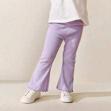 Load image into Gallery viewer, Lilac Purple Rib Flare Leggings (3mths-6yrs)