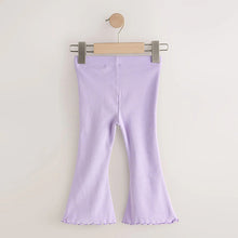 Load image into Gallery viewer, Lilac Purple Rib Flare Leggings (3mths-6yrs)