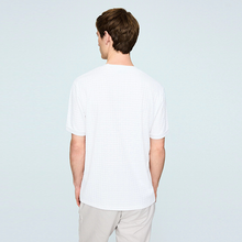 Load image into Gallery viewer, White Ecru Single N.Premium Short Sleeve Textured T-Shirt