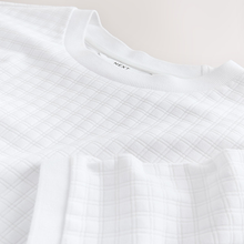 Load image into Gallery viewer, White Ecru Single N.Premium Short Sleeve Textured T-Shirt