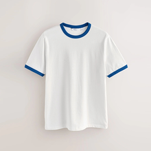 Load image into Gallery viewer, White Ecru Regular Fit Ringer T-Shirt