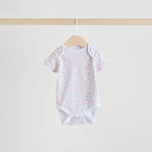 Load image into Gallery viewer, Pink 5 Pack Short Sleeve Baby Bodysuit