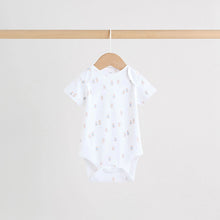 Load image into Gallery viewer, Blue 5 Pack Short Sleeve Baby Bear Bodysuit