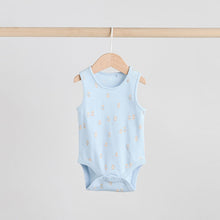 Load image into Gallery viewer, Blue 5 Pack Baby Bear Vest Bodysuits