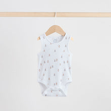 Load image into Gallery viewer, Blue 5 Pack Baby Bear Vest Bodysuits
