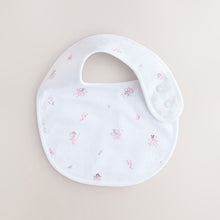 Load image into Gallery viewer, Pink/White Baby Bibs 3 Pack