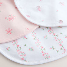 Load image into Gallery viewer, Pink/White Baby Bibs 3 Pack
