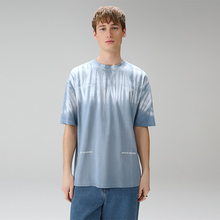 Load image into Gallery viewer, Blue Tie Dye Heavyweight T-Shirt