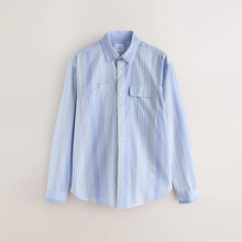 Load image into Gallery viewer, Blue Variegated Stripe Long Sleeve Shirt