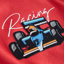 Load image into Gallery viewer, Red Car Embroidery Short Sleeve Graphic T-Shirt (3-12yrs)