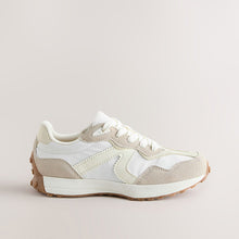 Load image into Gallery viewer, White Lace-Up Lifestyle Trainers