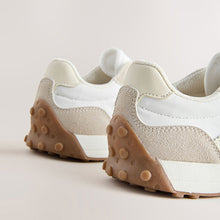 Load image into Gallery viewer, White Lace-Up Lifestyle Trainers