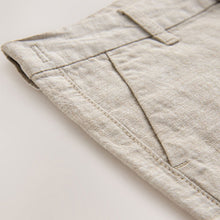 Load image into Gallery viewer, Stone Linen Blend Regular Fit Chino Shorts (3-12yrs)