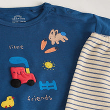 Load image into Gallery viewer, Blue Farm Top and Leggings Baby Set (3mths-2yrs)