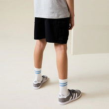 Load image into Gallery viewer, Black Cargo Shorts (3-12yrs)