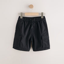 Load image into Gallery viewer, Black Cargo Shorts (3-12yrs)