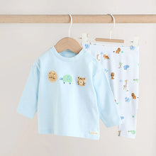 Load image into Gallery viewer, Blue Safari Baby Top and Leggings Set 2 Piece (0mths-2yrs)