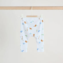 Load image into Gallery viewer, Blue Safari Baby Top and Leggings Set 2 Piece (0mths-2yrs)