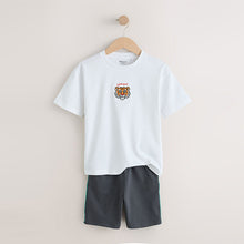 Load image into Gallery viewer, White Tiger Short Sleeve T-Shirt and Shorts Set (3mths-6yrs)