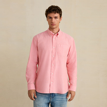 Load image into Gallery viewer, Coral Pink Long Sleeve N.Premium 100% Cotton Regular Fit Oxford Shirt