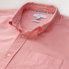 Load image into Gallery viewer, Coral Pink Long Sleeve N.Premium 100% Cotton Regular Fit Oxford Shirt