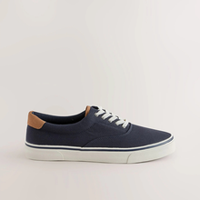 Load image into Gallery viewer, Navy Canvas CVO Trainers