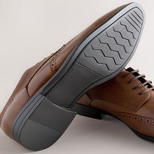 Load image into Gallery viewer, Tan Brown Standard Fit Brogue Shoes