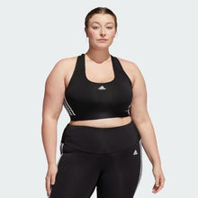 Load image into Gallery viewer, ADIDAS POWERREACT TRAINING MEDIUM-SUPPORT 3-STRIPES BRA (PLUS SIZE)