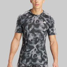 Load image into Gallery viewer, OWN THE RUN 3-STRIPES ALLOVER PRINT T-SHIRT