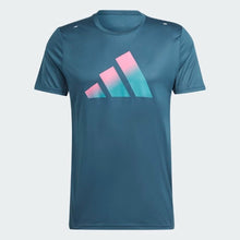 Load image into Gallery viewer, RUN ICONS 3 BAR LOGO TEE