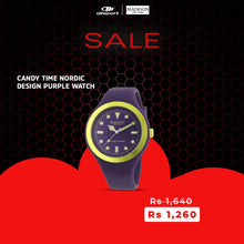 Load image into Gallery viewer, CANDY TIME NORDIC DESIGN PURPLE WATCH