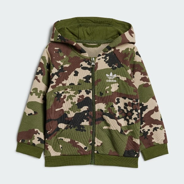 Camo trefoil hoodie set best sale