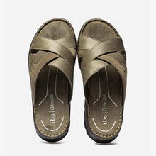 Load image into Gallery viewer, Mules Man sole ortholite khaki leather
