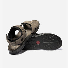 Load image into Gallery viewer, Sandals Men sole ortholite leather gray