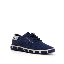 Load image into Gallery viewer, Women's canvas tennis shoes with regatta and silver JAZARIA