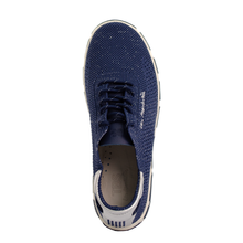 Load image into Gallery viewer, Women's canvas tennis shoes with regatta and silver JAZARIA