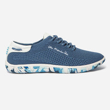 Load image into Gallery viewer, Sneakers Women Comfort Textile Recycled Blue JAZARIA