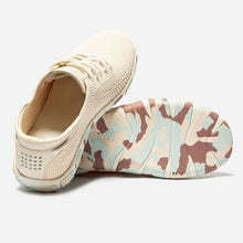 Load image into Gallery viewer, Sneakers Women Comfort Textile Recycled Ecru Sole Multicolour JAZARIA