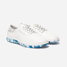 Load image into Gallery viewer, Women's Tennis Comfort White Leather Blue Sole