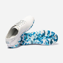 Load image into Gallery viewer, Women's Tennis Comfort White Leather Blue Sole