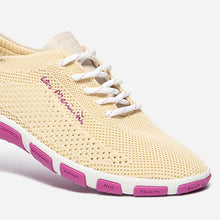 Load image into Gallery viewer, Sneakers Canvas Women Yellow Pale & Fuchsia JAZARIA