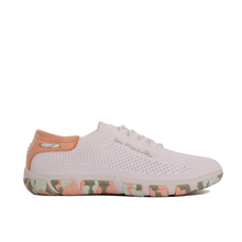 Load image into Gallery viewer, Sneakers Women Textile Recycled White & Guava