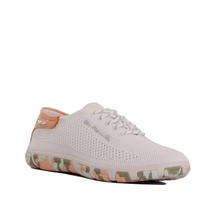 Load image into Gallery viewer, Sneakers Women Textile Recycled White & Guava