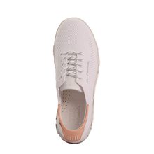 Load image into Gallery viewer, Sneakers Women Textile Recycled White & Guava