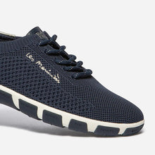 Load image into Gallery viewer, Women's navy and gold canvas sneakers JAZARIA