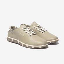 Load image into Gallery viewer, JAZARU Women's Comfort Beige Leather Sneakers