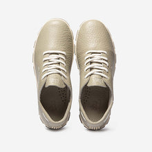 Load image into Gallery viewer, JAZARU Women's Comfort Beige Leather Sneakers
