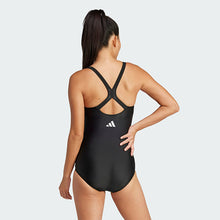 Load image into Gallery viewer, Padded 3-Stripes Closed-Back Swimsuit